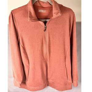 Hi Tec Women's Rose Pink L Full Zip Fleece Jacket Athletic Loungewear Active‎